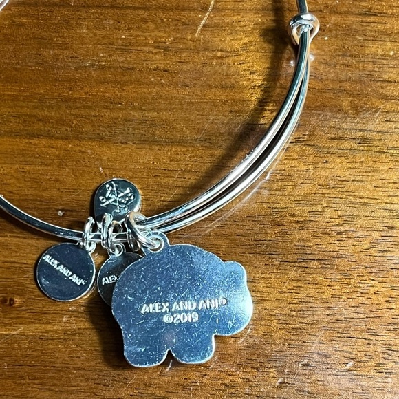 Alex and Ani Silver Elephant Charm Bracelet - Picture 3 of 3